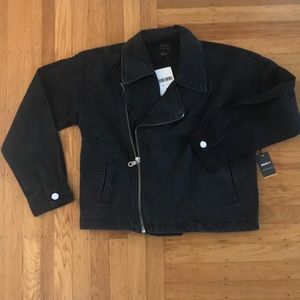 Black denim Moto jacket